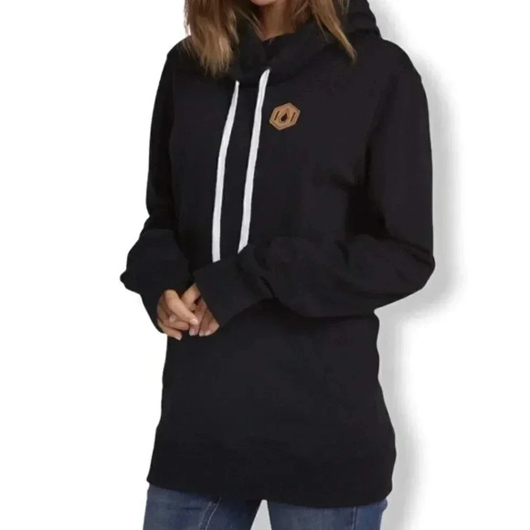 Volcom Women's Saloon Base Layer Fleece, Black, - Picture 1 of 3